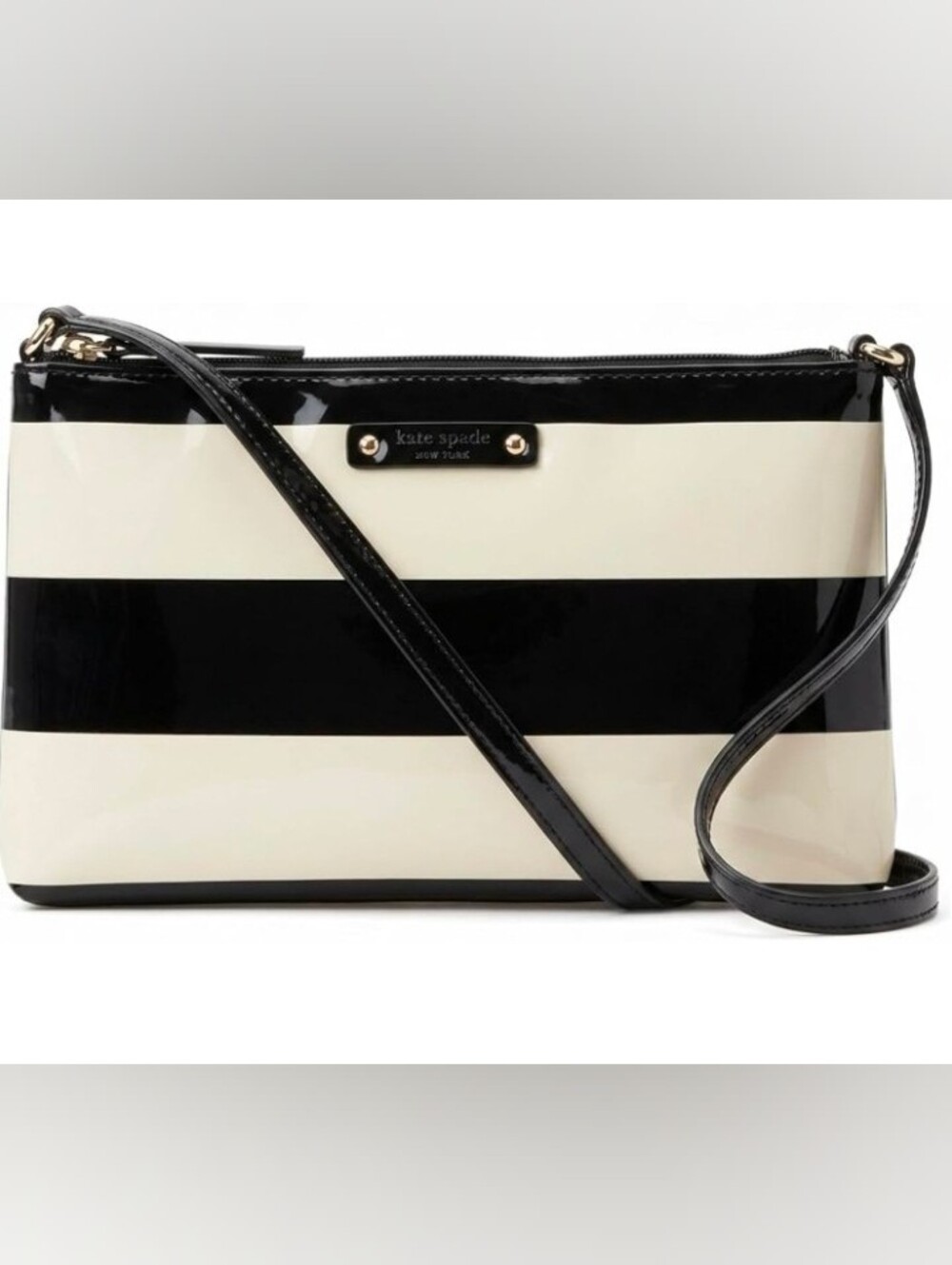 Kate Spade New York Penn Valley Amy Shoulder Bag Black And Cream